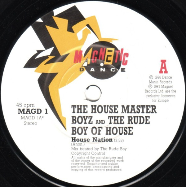 Housemaster Boyz - House Nation - Used Vinyl Record 7" image 1
