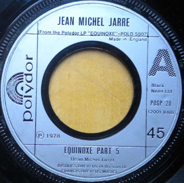 Jean-Michel Jarre - Equinoxe Part 5 - Used Vinyl Record 7" image 1