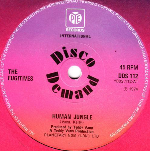 Fugitives - Human Jungle - Used Vinyl Record 7" image 1