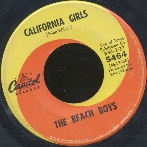 Beach Boys - California Girls - Used Vinyl Record 7" image 1