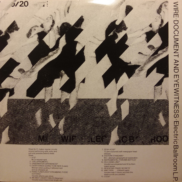 Wire - Document And Eyewitness - Used Vinyl Record image 1