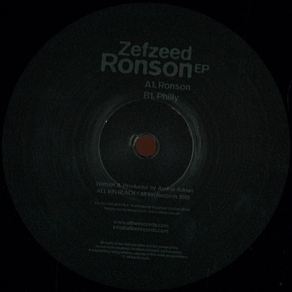 Zefzeed - Ronson EP - Vinyl Record 12" image 1