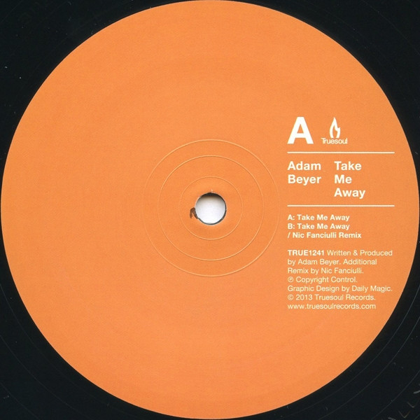 Adam Beyer - Take Me Away - Vinyl Record 12" image 1