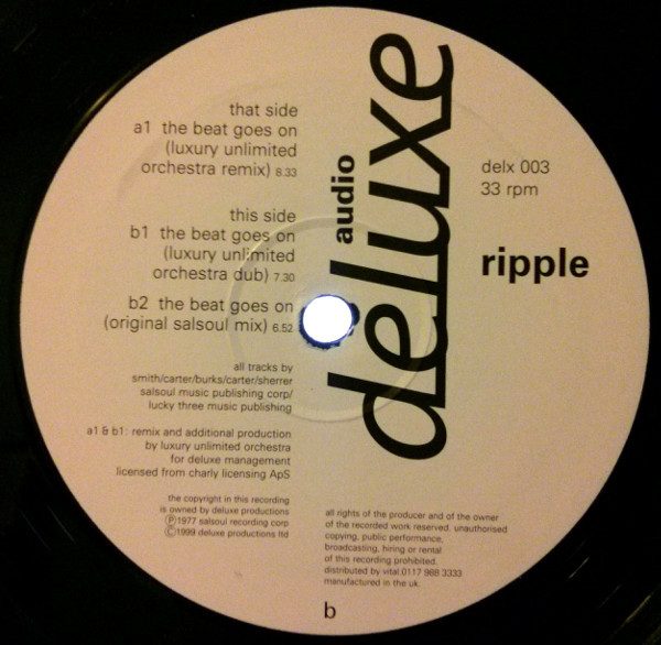 Ripple - Beat Goes On - Used Vinyl Record 12" image 1