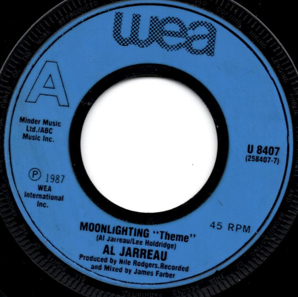 Al Jarreau - Moonlighting (Theme) - Used Vinyl Record 7" image 1