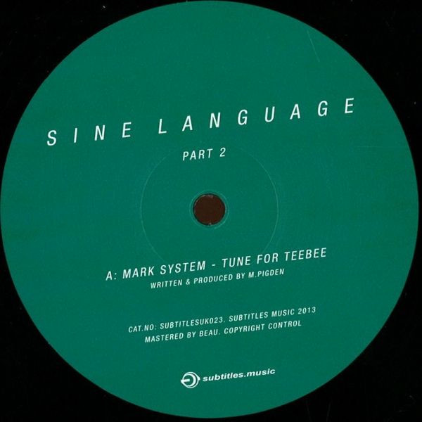 System - Sine Language (Part 2) - Vinyl Record 12" image 1