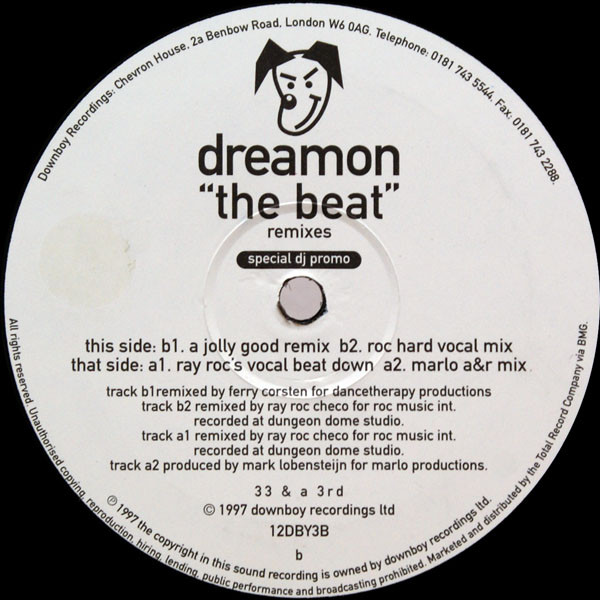 Dreamon - Beat  (Remixes) - Used Vinyl Record 12" image 1
