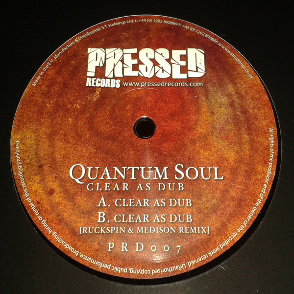 Quantum Soul - Clear As Dub - Vinyl Record 12" image 1