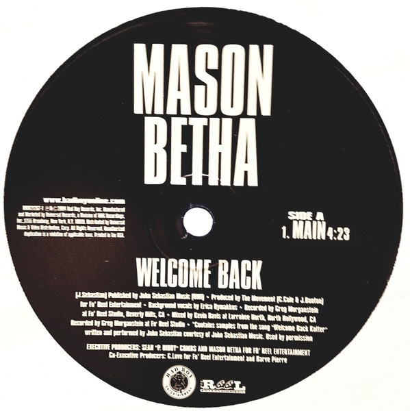 Mason Betha - Welcome Back - Used Vinyl Record 12" image 1