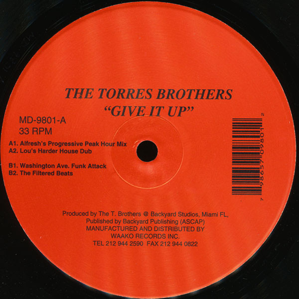 Torres Brothers - Give It Up - Used Vinyl Record 12" image 1