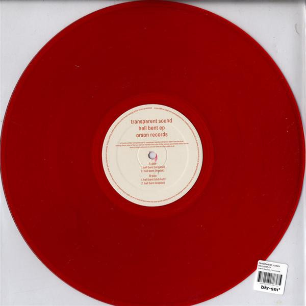 Transparent Sound - Hell Bent EP - Vinyl Record 12" image 1