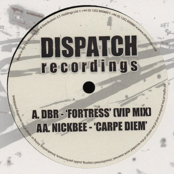 DBR UK - Fortress (VIP Mix) / Carpe Diem - Vinyl Record 10" image 1