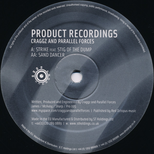 Craggz & Parallel Fo - Strike / Sand Dancer - Vinyl Record 12" image 1
