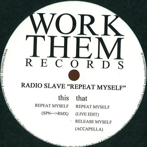 Radio Slave - Repeat Myself - Vinyl Record 12" image 1