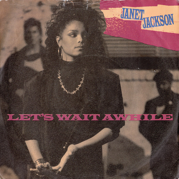 Janet Jackson - Let's Wait Awhile - Used Vinyl Record 7" image 1