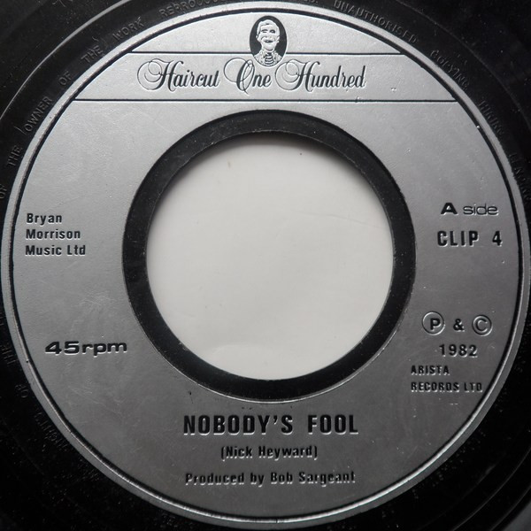 Haircut One Hundred - Nobody's Fool - Used Vinyl Record 7" image 1