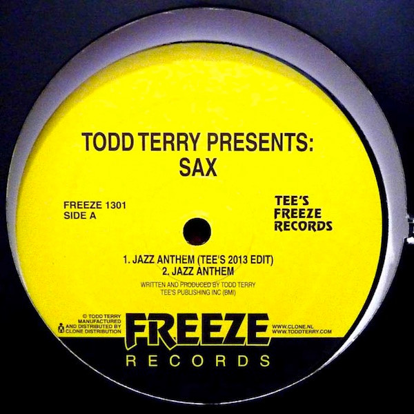 Todd Terry - Jazz Anthem - Vinyl Record 12" image 1