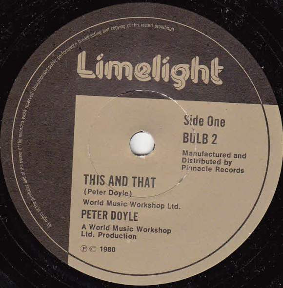 Peter Doyle - This And That - Used Vinyl Record 7" image 1