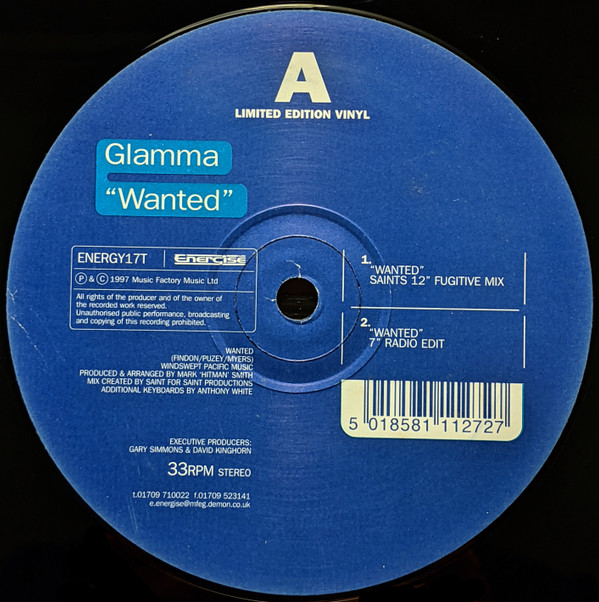 Glamma - Wanted / Who Do You Think You Are? - Used Vinyl Record 12" image 1