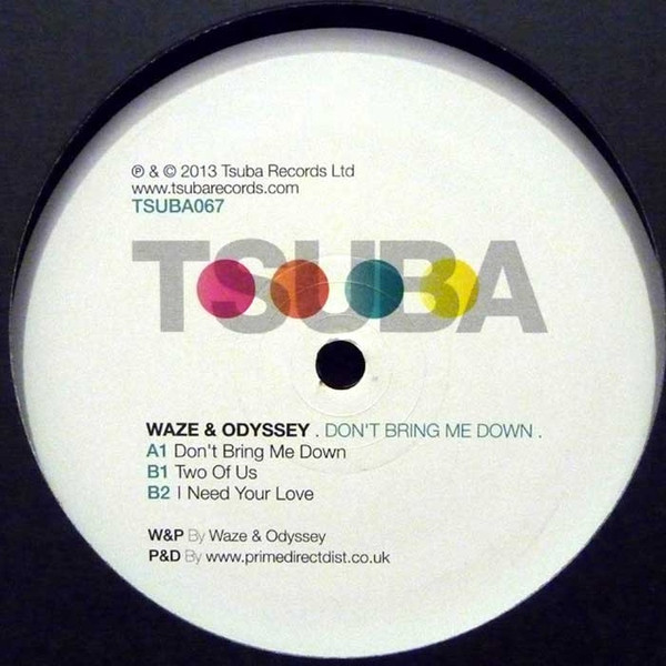Waze & Odyssey - Dont Bring Me Down - Vinyl Record 12" image 1