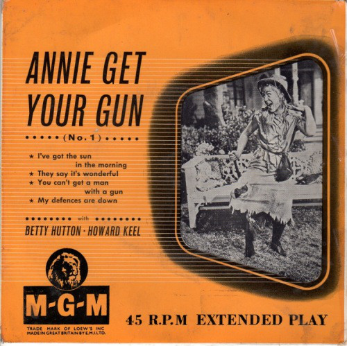 Betty Hutton - Annie Get Your Gun (No. 1) - Used Vinyl Record 7" image 1