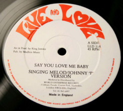 Singing Melody - Say You Love Me Baby / In The Ghetto - Used Vinyl Re image 1