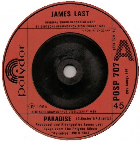 James Last - Paradise / The Seduction - Used Vinyl Record 7" image 1