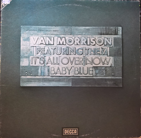 Van Morrison - It's All Over Now Baby Blue - Used Vinyl Record image 1
