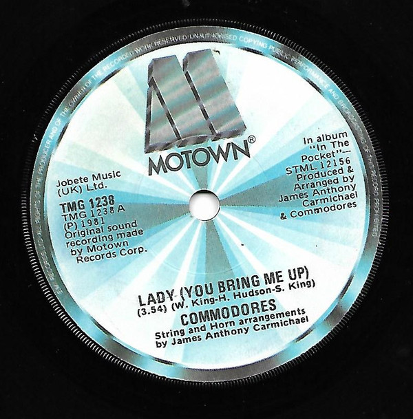 Commodores - Lady (You Bring Me Up) - Used Vinyl Record 7" image 1