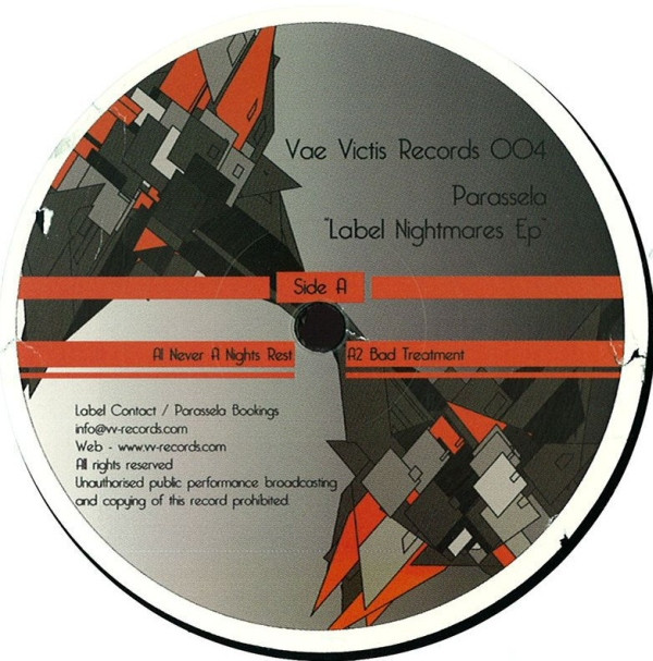 Parassela - Label Nightmares EP - Vinyl Record 12" image 1