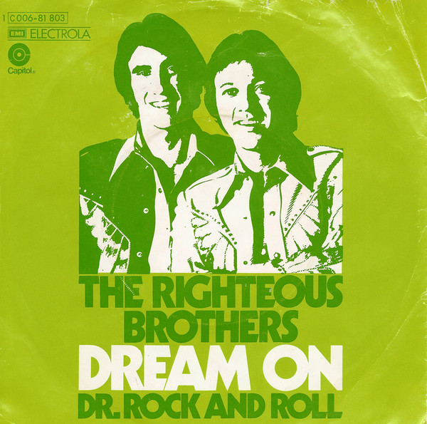 Righteous Brothers - Dream On - Used Vinyl Record 7" image 1