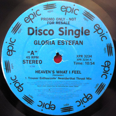 Gloria Estefan - Heaven's What I Feel - Used Vinyl Record 12" image 1