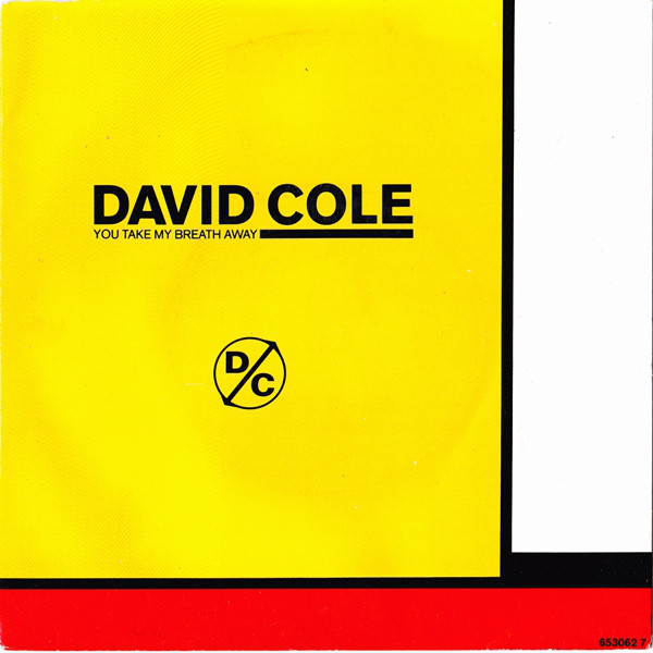 David Cole - You Take My Breath Away - Used Vinyl Record 7" image 1