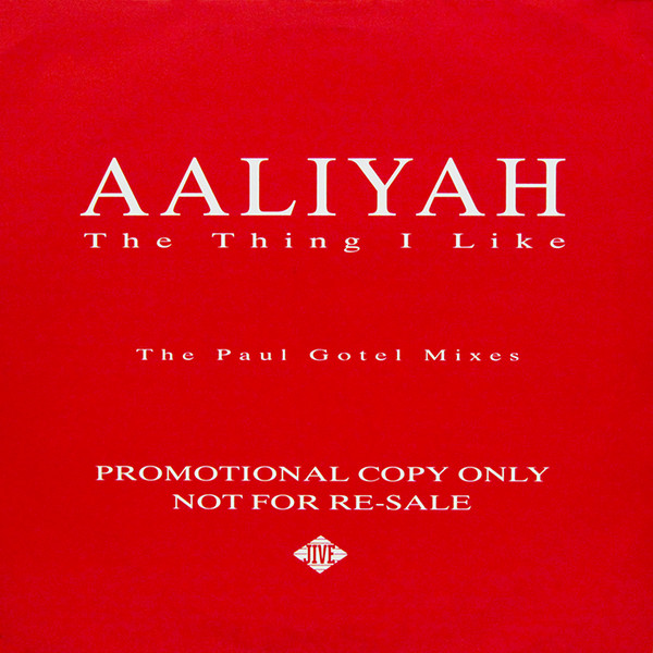 Aaliyah - Thing I Like (Paul Gotel Mixes) - Used Vinyl Record image 1