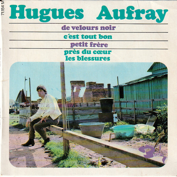 Hugues Aufray - De Velours Noir - Used Vinyl Record 7" image 1