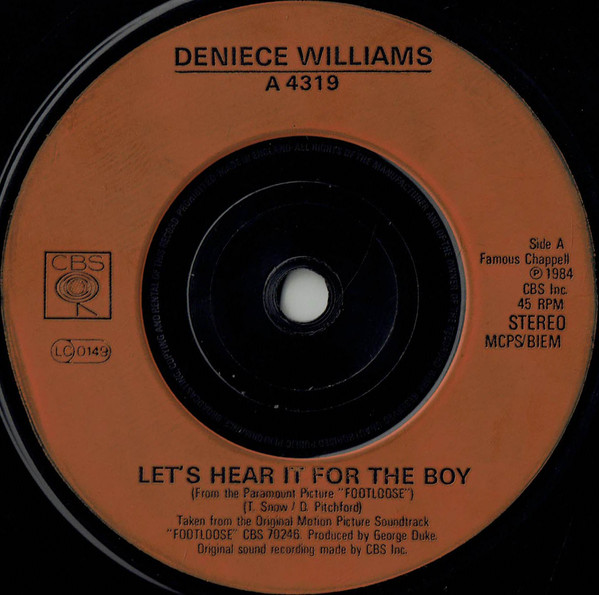 Deniece Williams - Let's Hear It For The Boy - Used Vinyl Record 7" image 1