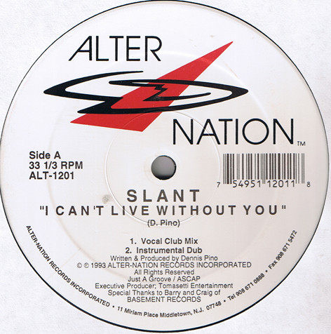 Slant - I Can't Live Without You / Movin & Groovin - Used Vinyl Recor image 1