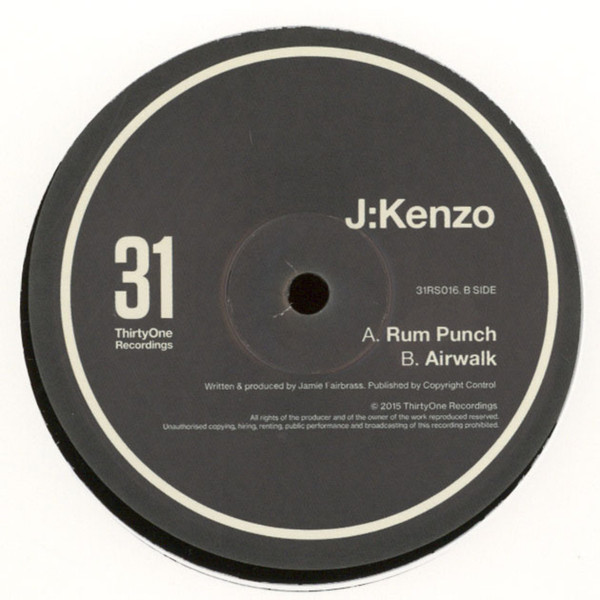 J:Kenzo - Rum Punch / Airwalk - Vinyl Record 12" image 1