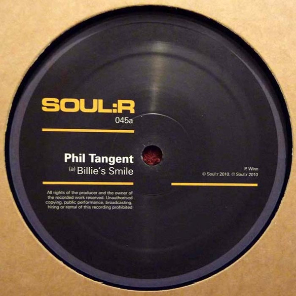 Phil Tangent - Billie's Smile / Lunar - Vinyl Record 12" image 1