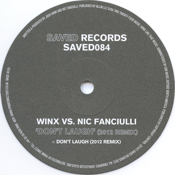 Josh Wink - Don't Laugh (2012 Remix) - Vinyl Record 12" image 1