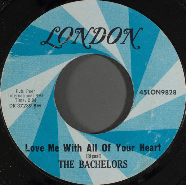 Bachelors - Love Me With All Of Your Heart - Used Vinyl Record 7" image 1