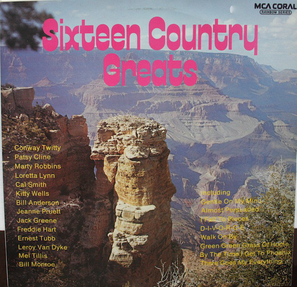 Various - Sixteen Country Greats - Used Vinyl Record image 1