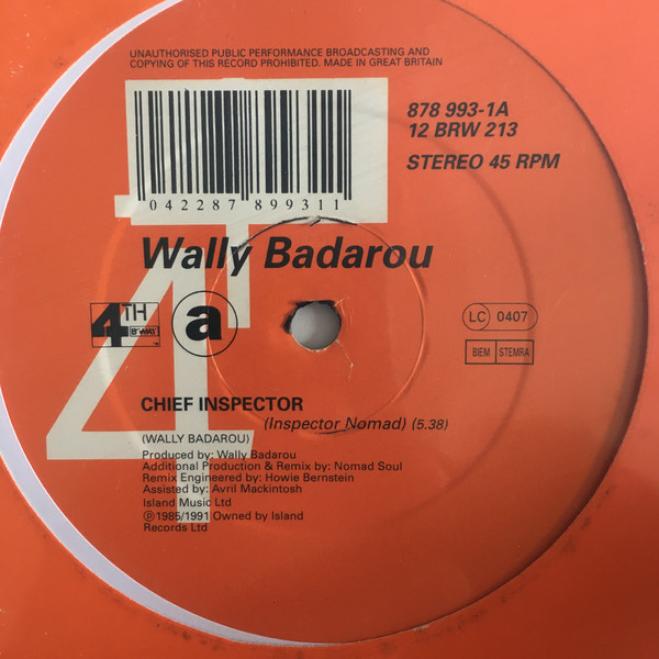 Wally Badarou - Chief Inspector - Used Vinyl Record 12" image 1