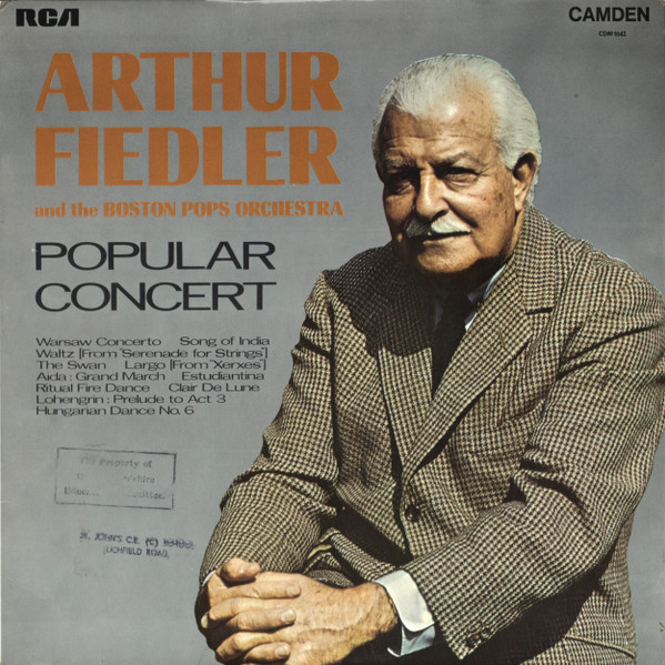 Arthur Fiedler - Popular Concert - Used Vinyl Record image 1