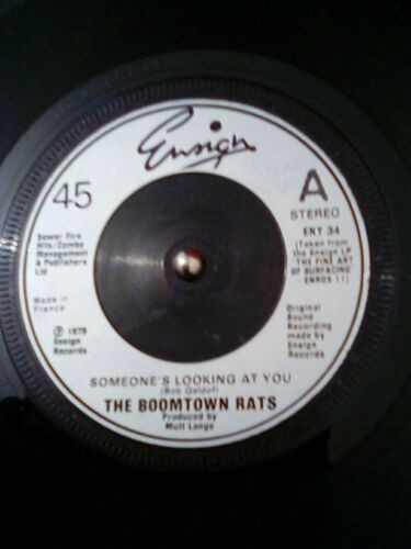 Boomtown Rats - Someone's Looking At You - Used Vinyl Record 7" image 1