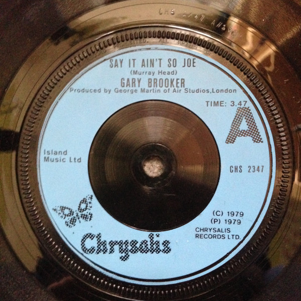 Gary Brooker - Say It Ain't So Joe - Used Vinyl Record 7" image 1