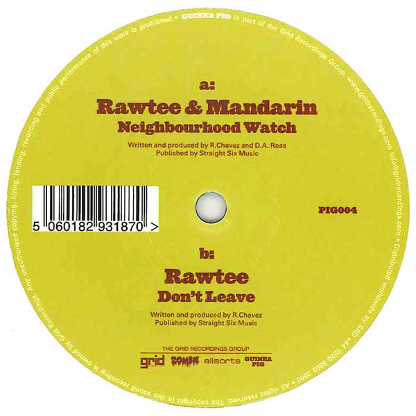 Rawtee - Neighbourhood Watch - Vinyl Record 12" image 1
