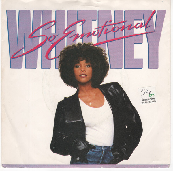 Whitney Houston - So Emotional - Used Vinyl Record 7" image 1