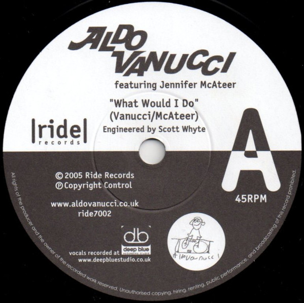 Aldo Vanucci - What Would I Do / Blow Horace Blow - Vinyl Record 7" image 1