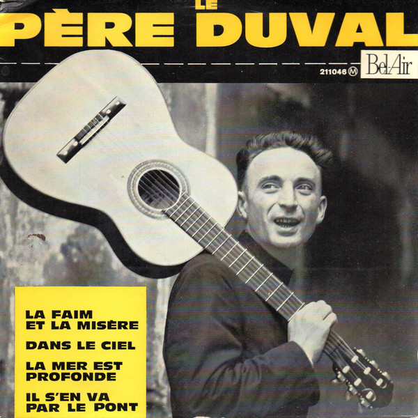 Aime Duval - La Faim Et La Misere - Used Vinyl Record 7" image 1